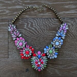 Multicolor Floral Statement Necklace